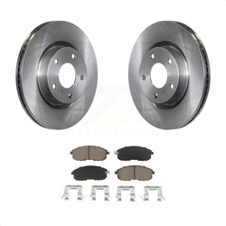 Front Disc Brake Rotors And Ceramic Pads Kit For INFINITI G35 Nissan 350Z K8C-100466