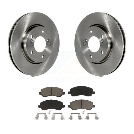 Front Disc Brake Rotors And Ceramic Pads Kit For Mitsubishi Galant K8C-100471 by Transit Auto