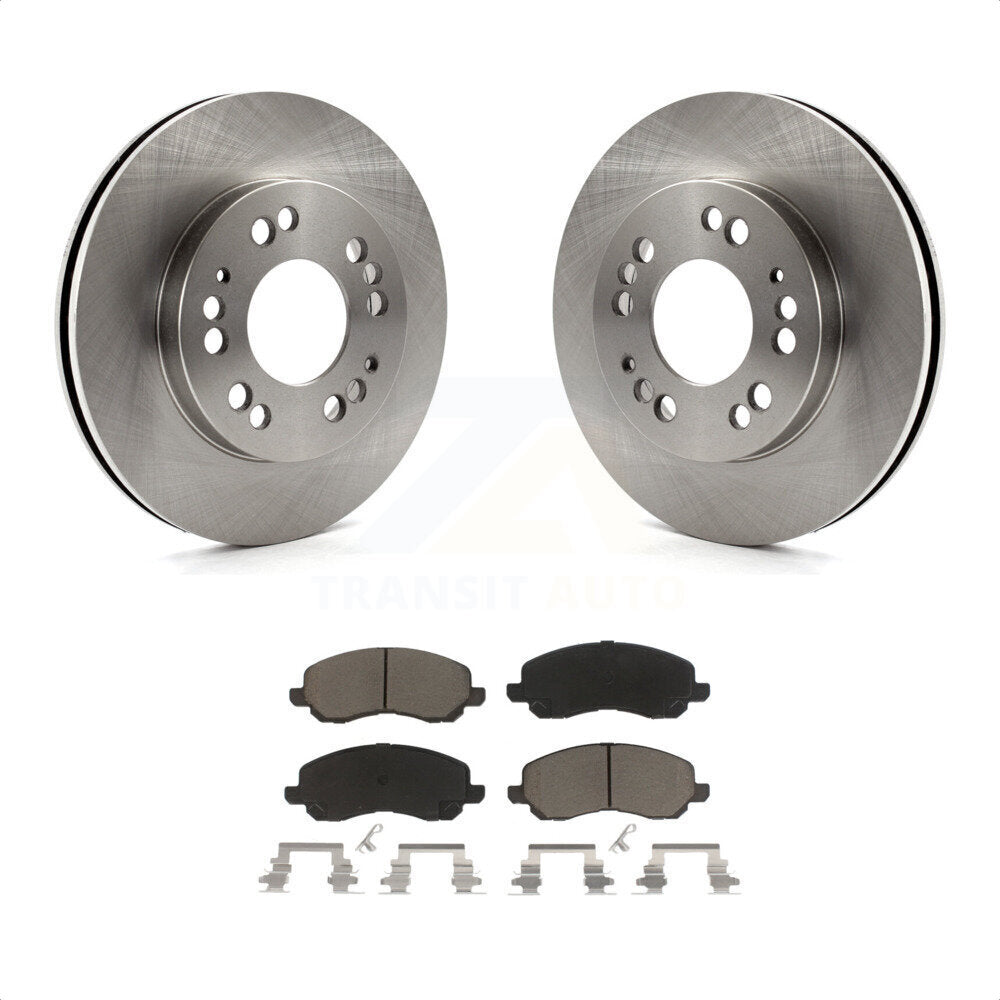 Front Disc Brake Rotors And Ceramic Pads Kit For 2001-2001 Mitsubishi Eclipse Galant From 06/01 2.4L K8C-100473 by Transit Auto