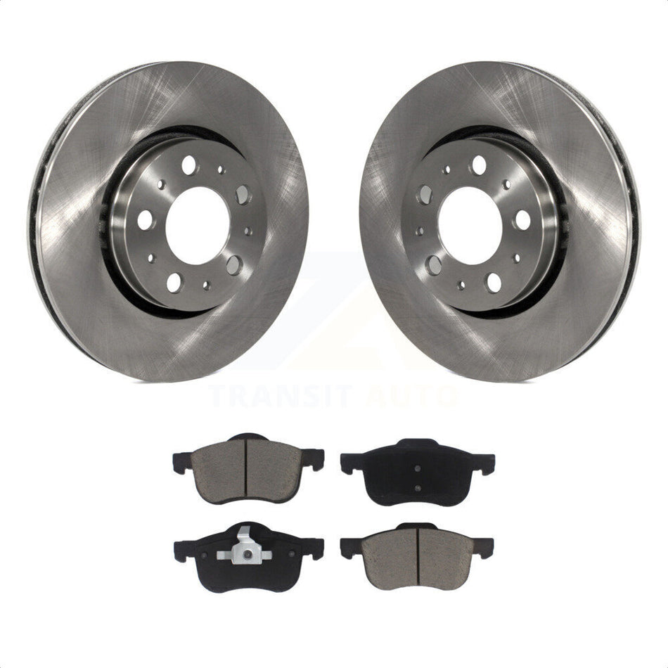 Front Disc Brake Rotors And Ceramic Pads Kit For Volvo S60 V70 XC70 S80 K8C-100479 by Transit Auto