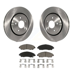 Front Disc Brake Rotors And Ceramic Pads Kit For Honda Pilot Acura MDX Ridgeline K8C-100496