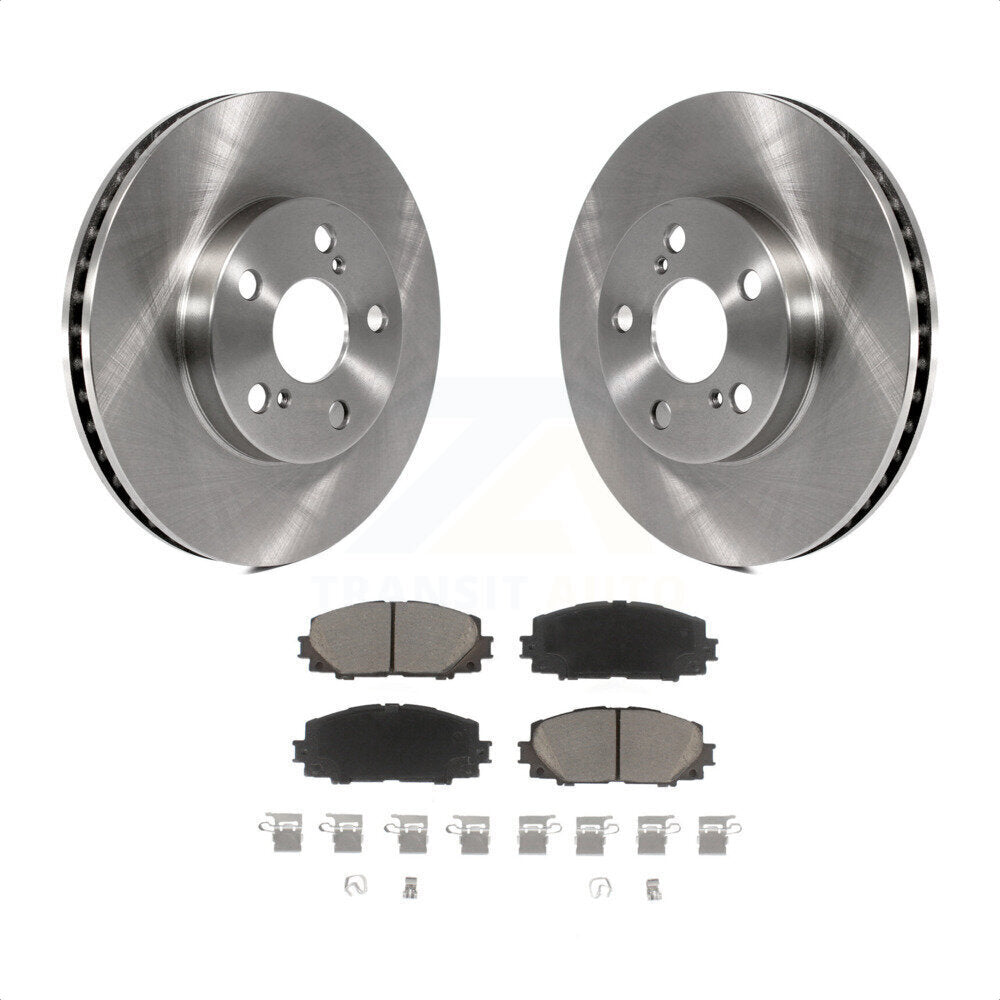 Front Disc Brake Rotors And Ceramic Pads Kit For Toyota Prius Lexus CT200h Plug-In K8C-100500 by Transit Auto