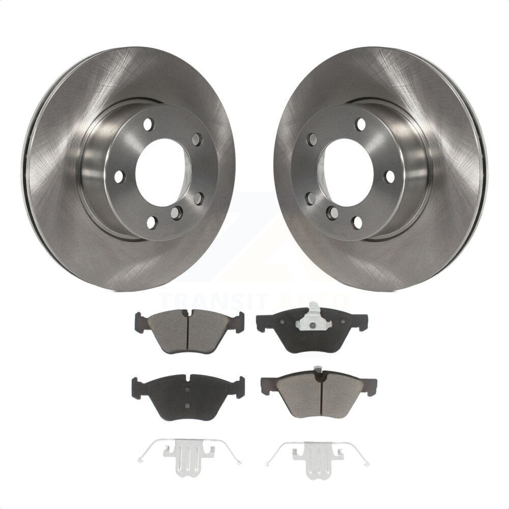 Front Disc Brake Rotors And Ceramic Pads Kit For BMW 528i 525i K8C-100501 by Transit Auto