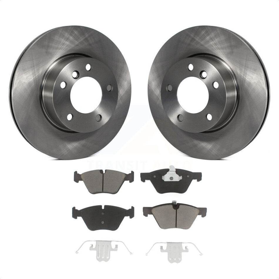 Front Disc Brake Rotors And Ceramic Pads Kit For BMW 328i 325i 128i 328xi 325xi 323i K8C-100504 by Transit Auto