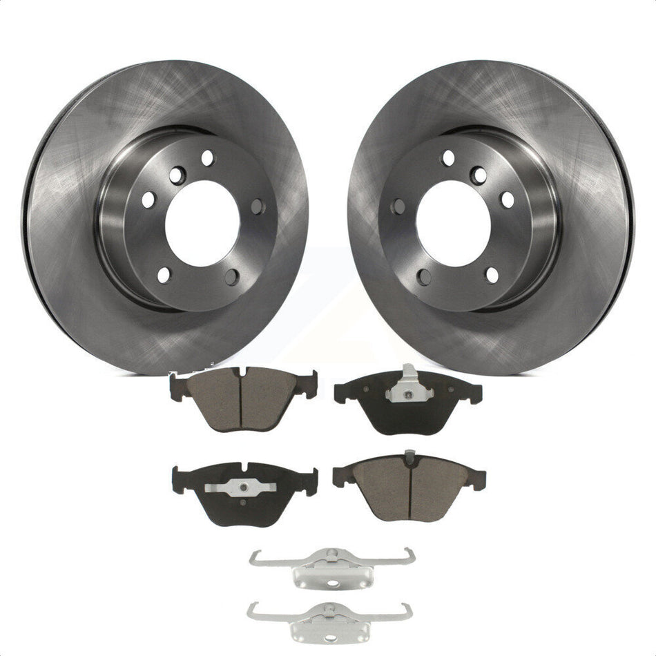 Front Disc Brake Rotors And Ceramic Pads Kit For 2007 BMW 323i With 312mm Diameter Rotor K8C-100505 by Transit Auto