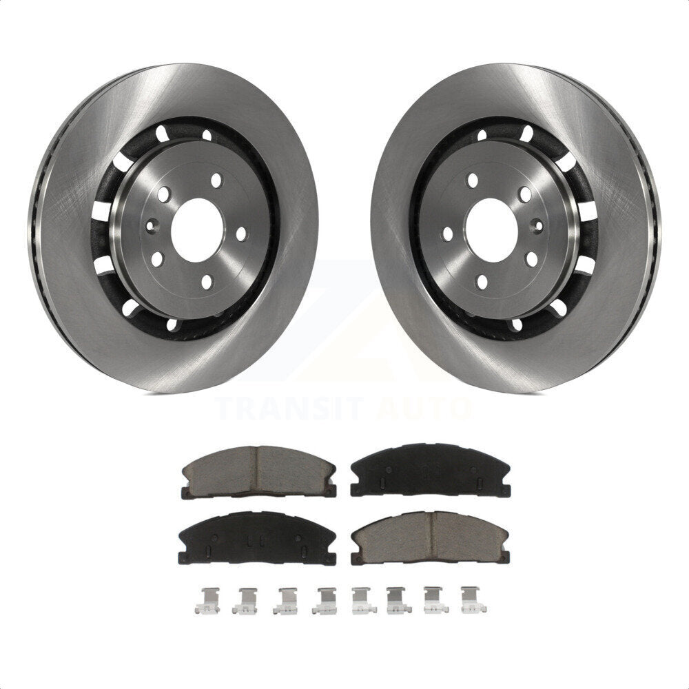 Front Disc Brake Rotors And Ceramic Pads Kit For Ford Explorer Taurus Flex Police Interceptor Utility Lincoln Sedan MKS MKT Special Service K8C-100509 by Transit Auto