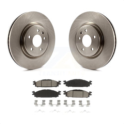Front Disc Brake Rotors And Ceramic Pads Kit For Ford Explorer Taurus Flex Lincoln MKT MKS K8C-100510