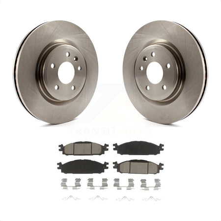 Front Disc Brake Rotors And Ceramic Pads Kit For Ford Explorer Taurus Flex Lincoln MKT MKS K8C-100510 by Transit Auto