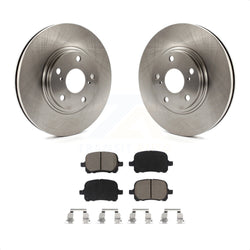 Front Disc Brake Rotors And Ceramic Pads Kit For 1999-2001 Lexus RX300 K8C-100512