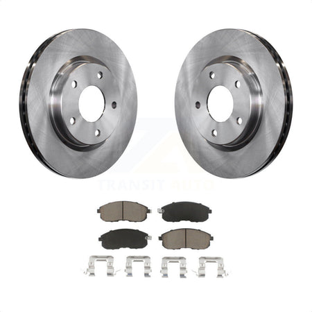 Front Disc Brake Rotors And Ceramic Pads Kit For Nissan Sentra K8C-100520 by Transit Auto