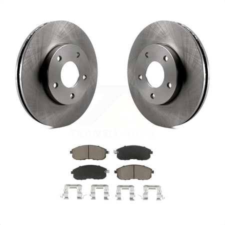 Front Disc Brake Rotors And Ceramic Pads Kit For 2000-2001 Nissan Maxima INFINITI I30 K8C-100522 by Transit Auto