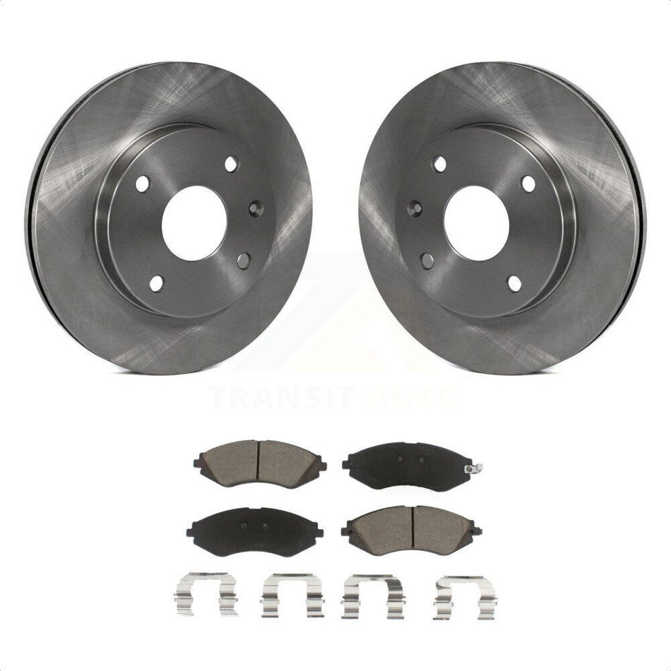 Front Disc Brake Rotors And Ceramic Pads Kit For Suzuki Forenza Reno Chevrolet Optra K8C-100525 by Transit Auto