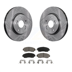 Front Disc Brake Rotors And Ceramic Pads Kit For Honda CR-V Acura RDX Accord Crosstour K8C-100531