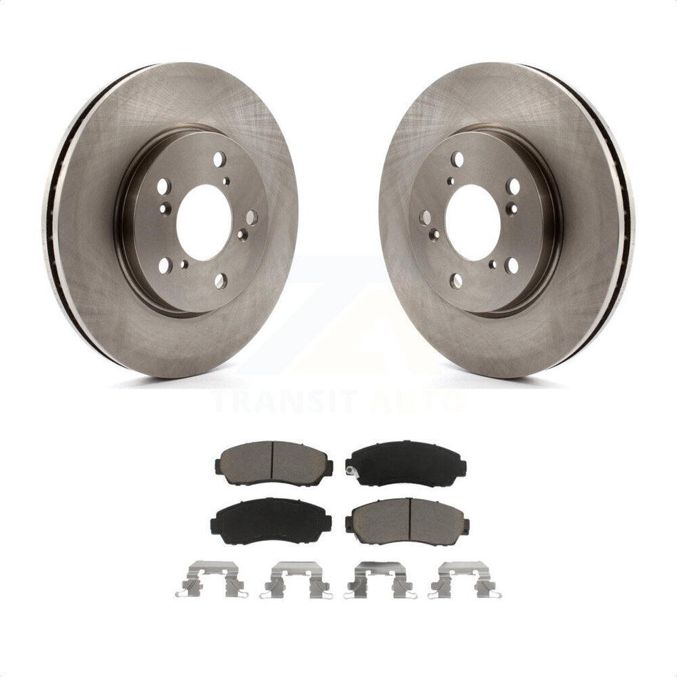 Front Disc Brake Rotors And Ceramic Pads Kit For 2005-2010 Honda Odyssey K8C-100533 by Transit Auto