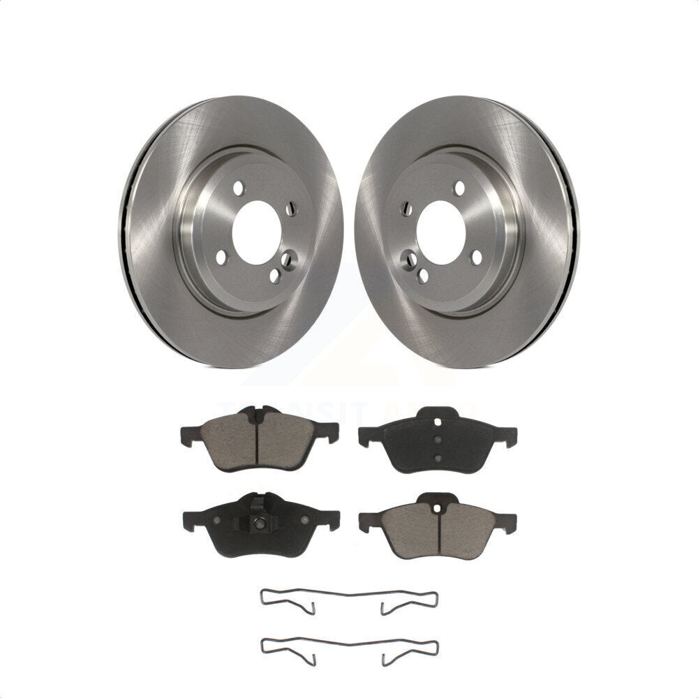 Front Disc Brake Rotors And Ceramic Pads Kit For 2002-2006 Mini Cooper With 276mm Diameter Rotor K8C-100539 by Transit Auto