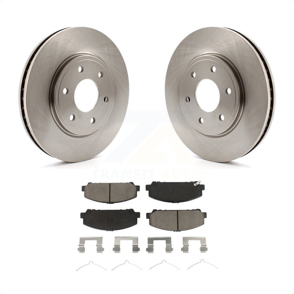 Front Disc Brake Rotors And Ceramic Pads Kit For Suzuki Equator K8C-100541 by Transit Auto