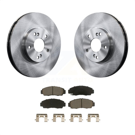 Front Disc Brake Rotors And Ceramic Pads Kit For Honda Accord Acura TL TSX CL K8C-100551 by Transit Auto