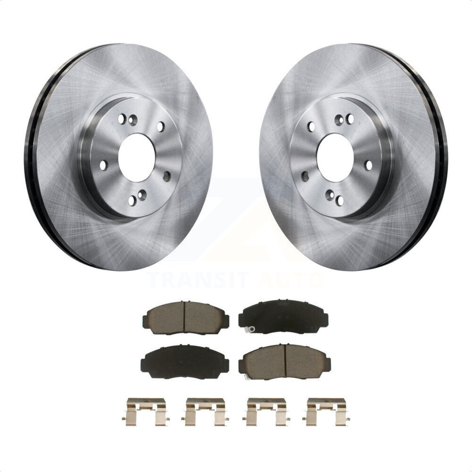 Front Disc Brake Rotors And Ceramic Pads Kit For Honda Accord Acura TL TSX CL K8C-100551 by Transit Auto