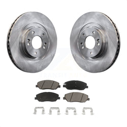 Front Disc Brake Rotors And Ceramic Pads Kit For 2013-2016 Hyundai Santa Fe XL 3.3L K8C-100558