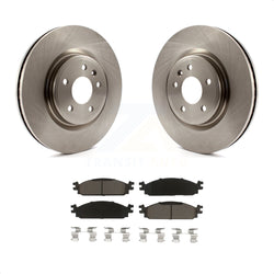 Front Disc Brake Rotors And Ceramic Pads Kit For 2009-2010 Lincoln MKS K8C-100559