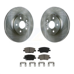 Front Disc Brake Rotors And Ceramic Pads Kit For Chevrolet Cruze Volt Bolt EV EUV K8C-100561