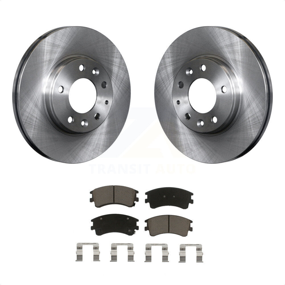 Front Disc Brake Rotors And Ceramic Pads Kit For 2003-2005 Mazda 6 K8C-100566 by Transit Auto