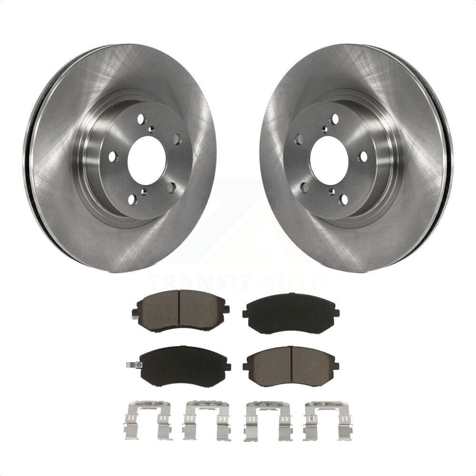 Front Disc Brake Rotors And Ceramic Pads Kit For Subaru Impreza Legacy Saab 9-2X K8C-100568 by Transit Auto