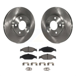Front Disc Brake Rotors And Ceramic Pads Kit For Ford Mustang K8C-100572