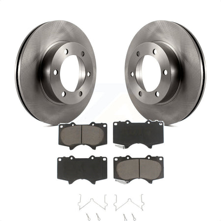 Front Disc Brake Rotors And Ceramic Pads Kit For Toyota Tundra Sequoia K8C-100584 by Transit Auto