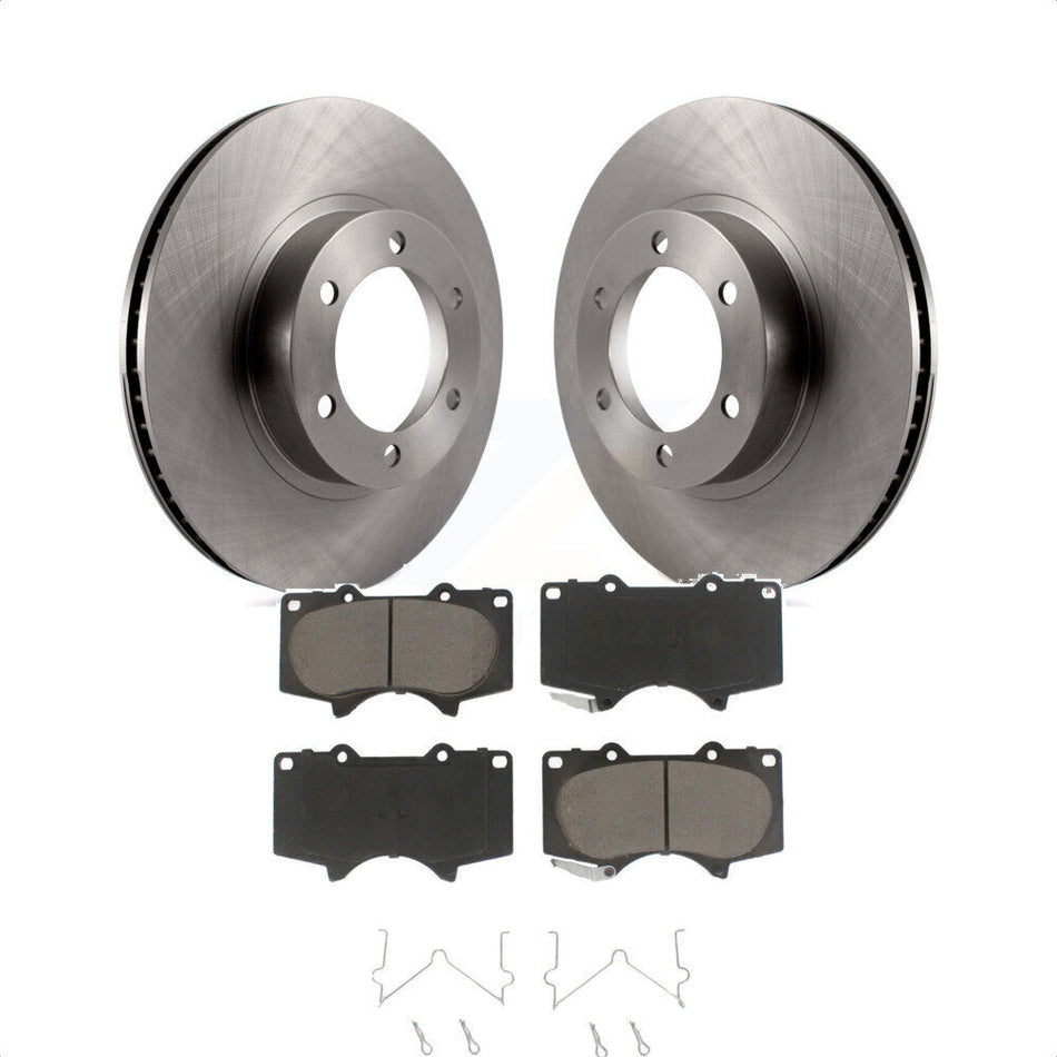 Front Disc Brake Rotors And Ceramic Pads Kit For Toyota 4Runner Lexus GX470 K8C-100585 by Transit Auto