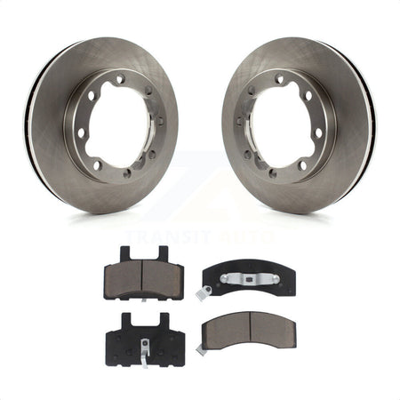 Front Disc Brake Rotors And Ceramic Pads Kit For Dodge Ram 2500 K3500 3500 Chevrolet GMC K8C-100591 by Transit Auto