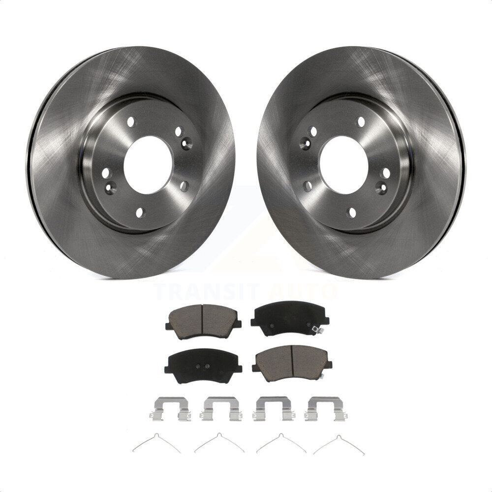 Front Disc Brake Rotors And Ceramic Pads Kit For Hyundai Elantra K8C-100604 by Transit Auto