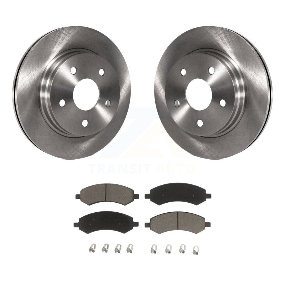 Front Disc Brake Rotors And Ceramic Pads Kit For Ram 1500 Dodge Classic Durango Chrysler Aspen K8C-100606 by Transit Auto