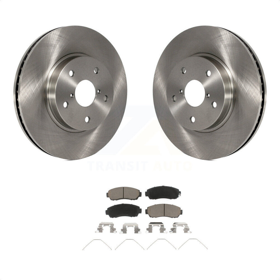 Front Disc Brake Rotors And Ceramic Pads Kit For 2016-2019 Subaru Legacy 2.5L K8C-100611 by Transit Auto