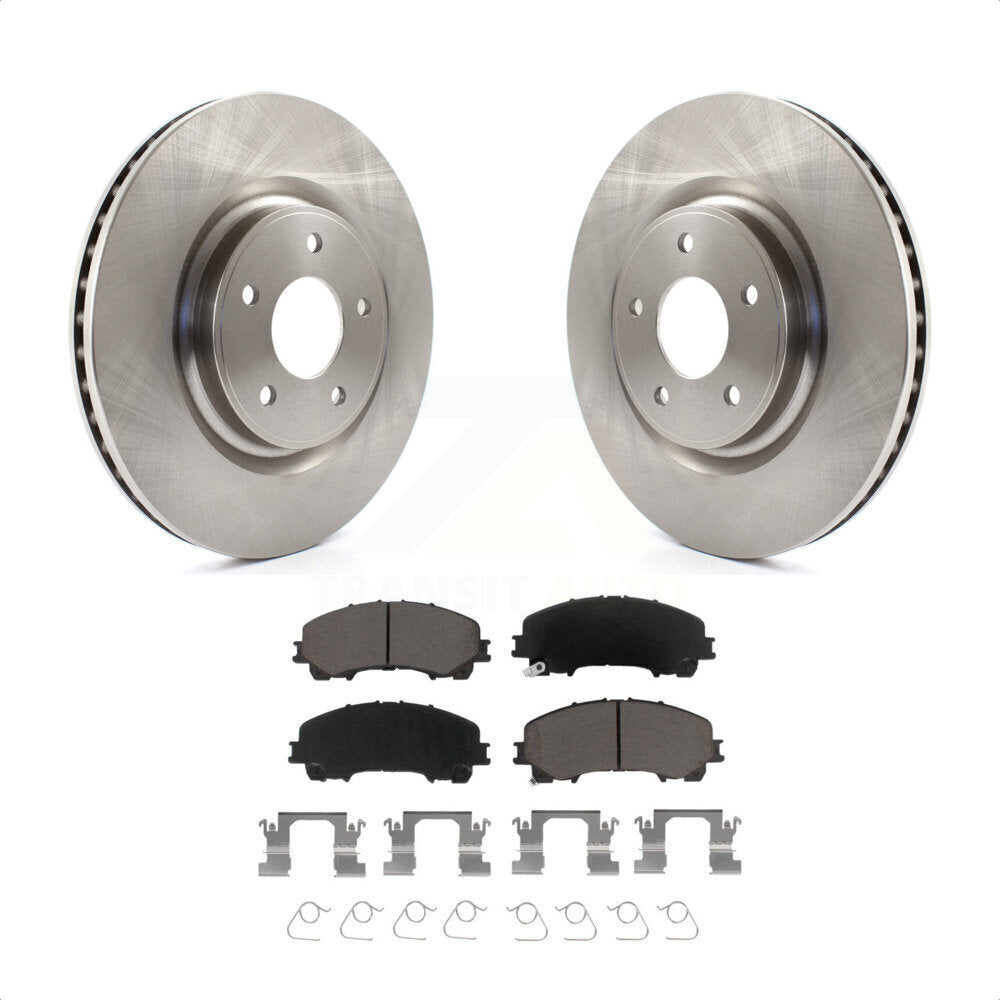 Front Disc Brake Rotors And Ceramic Pads Kit For Nissan Rogue K8C-100613 by Transit Auto