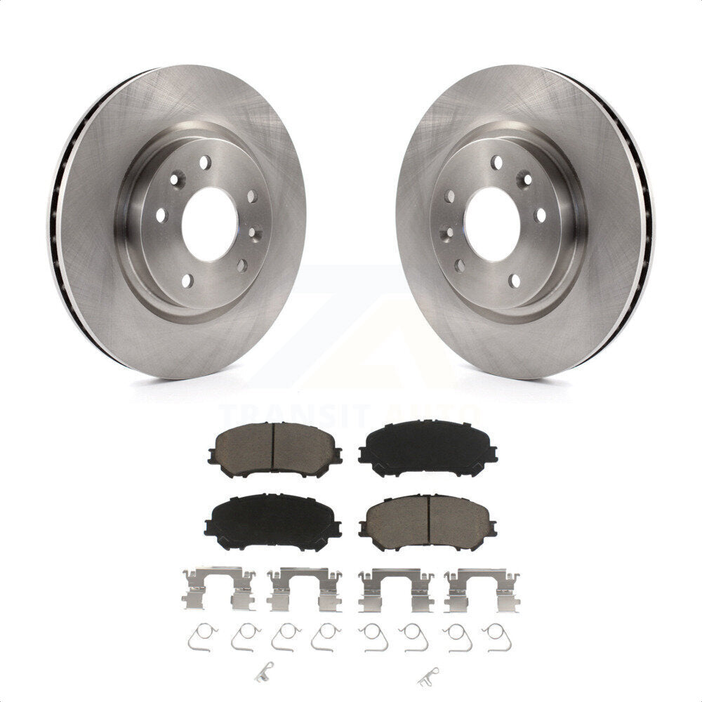 Front Disc Brake Rotors And Ceramic Pads Kit For Nissan Rogue Sport Qashqai K8C-100614 by Transit Auto