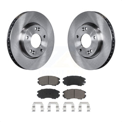 Front Disc Brake Rotors And Ceramic Pads Kit For 2010-2011 Kia Soul 2.0L K8C-100623