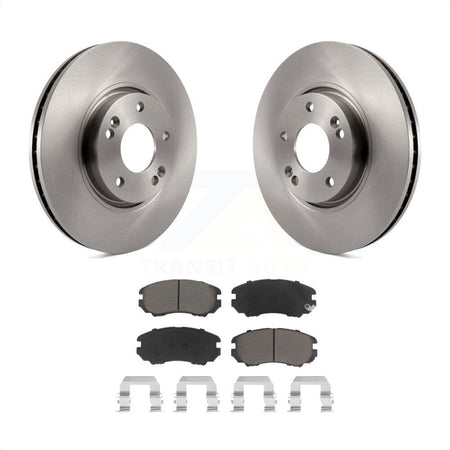 Front Disc Brake Rotors And Ceramic Pads Kit For 2006-2010 Hyundai Sonata 3.3L K8C-100625 by Transit Auto