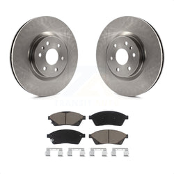 Front Disc Brake Rotors And Ceramic Pads Kit For Cadillac SRX Saab 9-4X K8C-100626