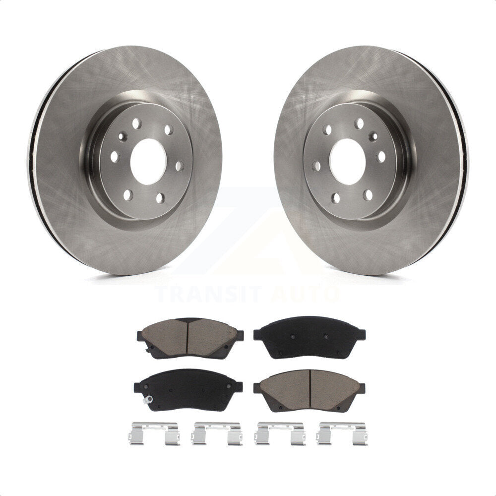 Front Disc Brake Rotors And Ceramic Pads Kit For Cadillac SRX Saab 9-4X K8C-100626 by Transit Auto