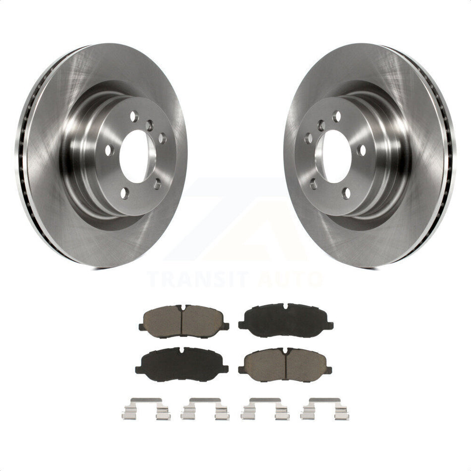 Front Disc Brake Rotors And Ceramic Pads Kit For 2006-2009 Land Rover Range Naturally Aspirated K8C-100628 by Transit Auto