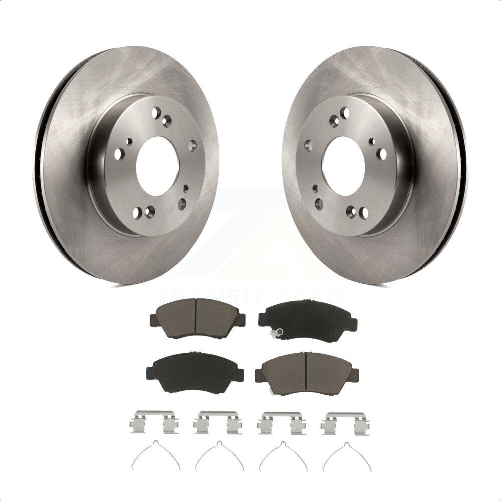 Front Disc Brake Rotors And Ceramic Pads Kit For Honda Civic Acura ILX K8C-100634 by Transit Auto