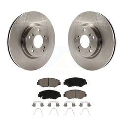 Front Disc Brake Rotors And Ceramic Pads Kit For Honda Civic CR-V Acura ILX K8C-100636