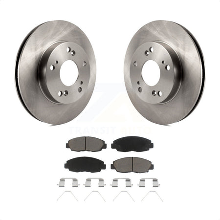 Front Disc Brake Rotors And Ceramic Pads Kit For Honda Civic K8C-100638 by Transit Auto