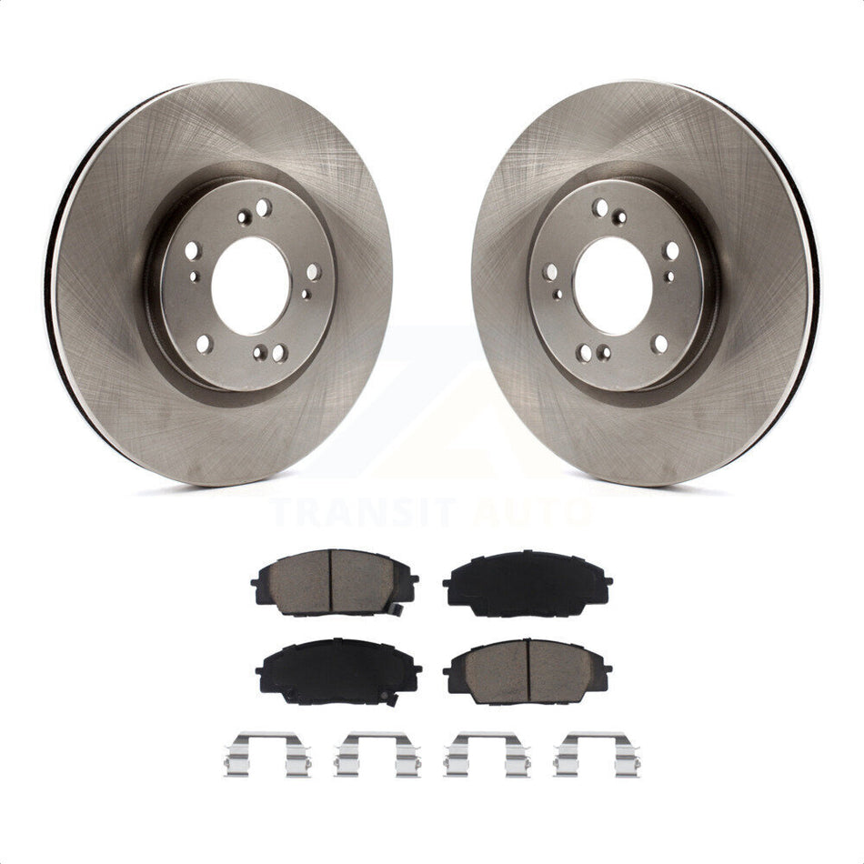 Front Disc Brake Rotors And Ceramic Pads Kit For 2000-2009 Honda S2000 K8C-100642 by Transit Auto