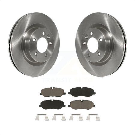 Front Disc Brake Rotors And Ceramic Pads Kit For Land Rover Range Sport LR3 K8C-100647 by Transit Auto