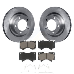 Front Disc Brake Rotors And Ceramic Pads Kit For Toyota Tundra Sequoia Lexus LX570 Land Cruiser K8C-100654