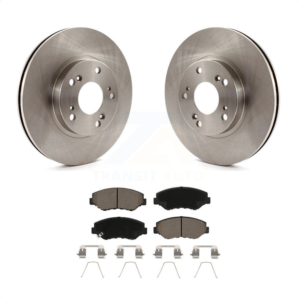 Front Disc Brake Rotors And Ceramic Pads Kit For 2002-2004 Honda CR-V K8C-100668 by Transit Auto