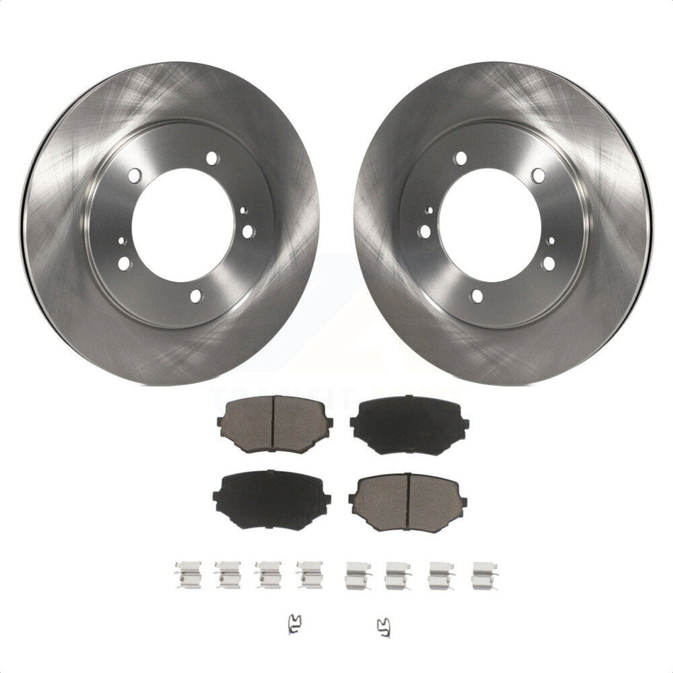 Front Disc Brake Rotors And Ceramic Pads Kit For Suzuki Grand Vitara XL-7 K8C-100676 by Transit Auto