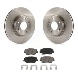 Front Disc Brake Rotors And Ceramic Pads Kit For Kia Sorento Hyundai Santa Fe K8C-100695